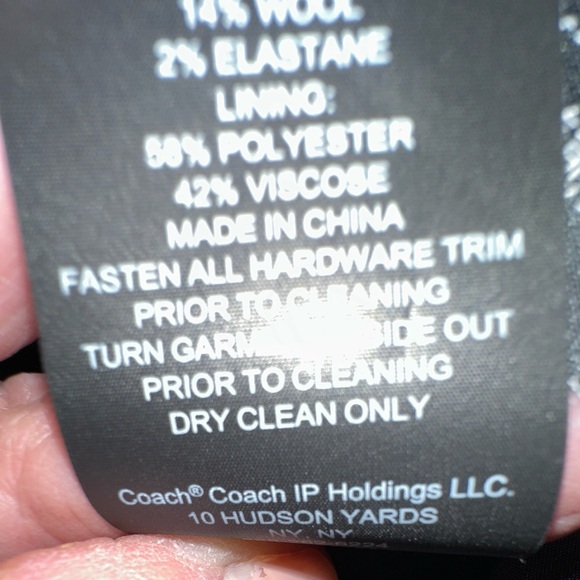 Women’s Coach Blazer oversized XL 25 inches armpits tan signature NWT - Picture 9 of 13